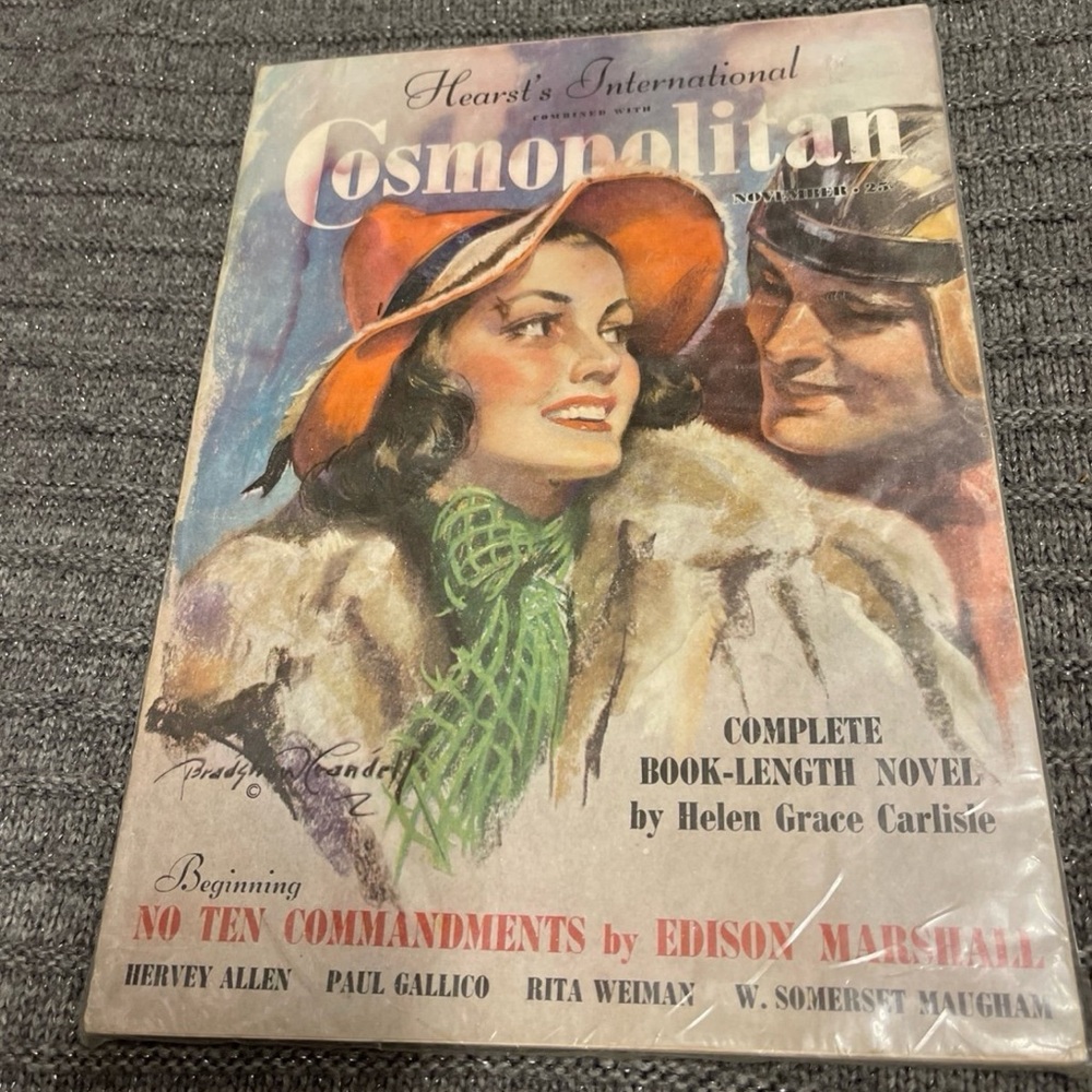 1937 vintage issue of Hearst's International Cosmopolitan magazine